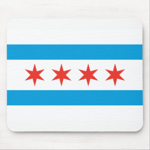 Tapis De Souris Drapeau de Chicago Mousepad