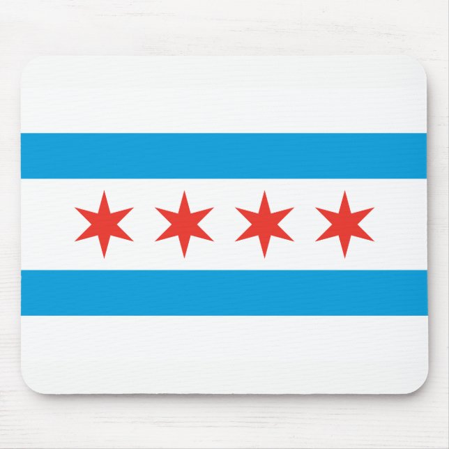 Tapis De Souris Drapeau de Chicago Mousepad (Devant)