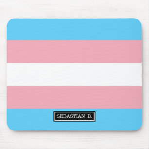 Tapis De Souris Drapeau de fierté de transsexuel