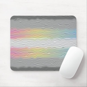 Tapis De Souris Drapeau de fierté Demifluid Abstrait Groovy Boho T