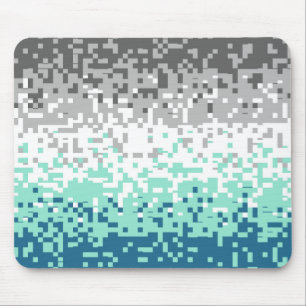 Tapis De Souris Drapeau de fierté frayromantique abstrait pixelisé