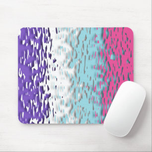Tapis De Souris Drapeau de fierté multisexuel funky trippy ondulé