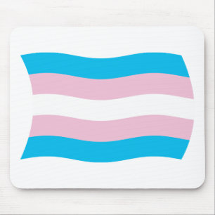 Tapis de souris Drapeau de fierté transgenre