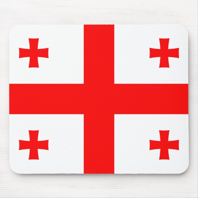 Tapis De Souris Drapeau de Géorgie (Devant)