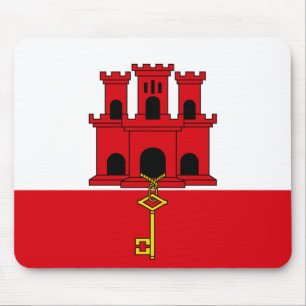Tapis De Souris Drapeau de Gibraltar