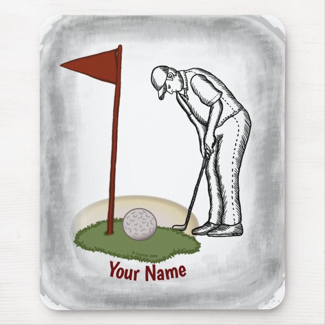Tapis De Souris Drapeau de golf (Devant)