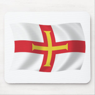 Tapis de souris Drapeau de Guernesey