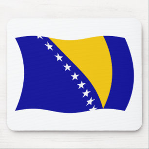 Tapis de souris Drapeau de la Bosnie-Herzégovine