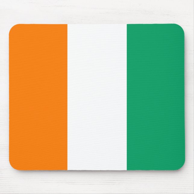 Tapis De Souris Drapeau de la Côte d'Ivoire Mousepad (Devant)
