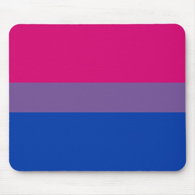 Tapis De Souris Drapeau de la fierté bisexuelle (Devant)