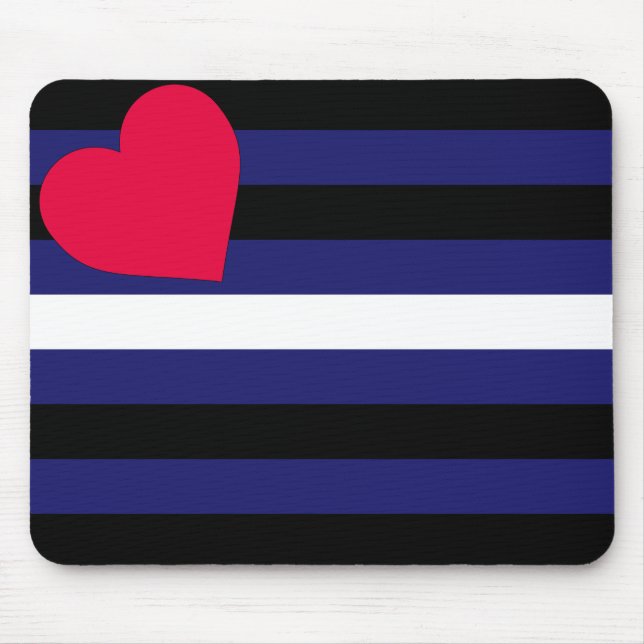 Tapis De Souris Drapeau de la Fierté de cuir Mousepad (Devant)