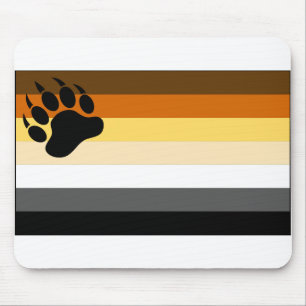 Tapis De Souris Drapeau de la fierté de l'ours gay