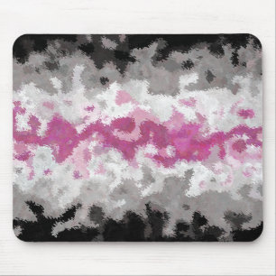 Tapis De Souris Drapeau de la fierté Libraféminine Abstrait Marbré