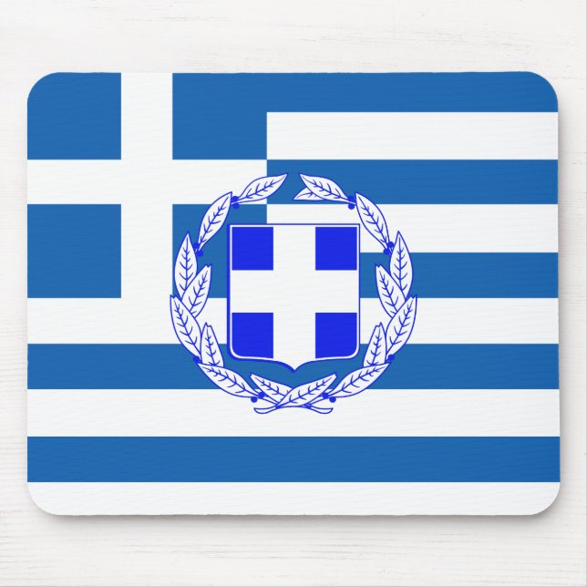 Tapis De Souris Drapeau de la Grèce (Devant)