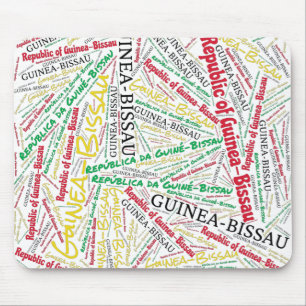 Tapis De Souris Drapeau de la Guinée-Bissau couleurs patriotique