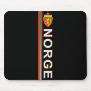 Tapis De Souris Drapeau de la Norvège Fierté Thème Football et Spo