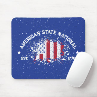 Tapis De Souris Drapeau de la paix national de l'État américain Sp