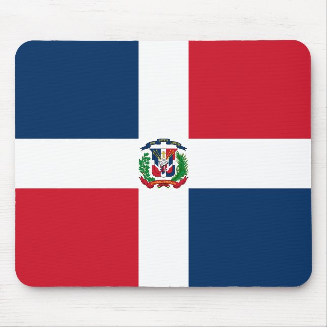 Tapis De Souris Drapeau de la République Dominicaine (Devant)