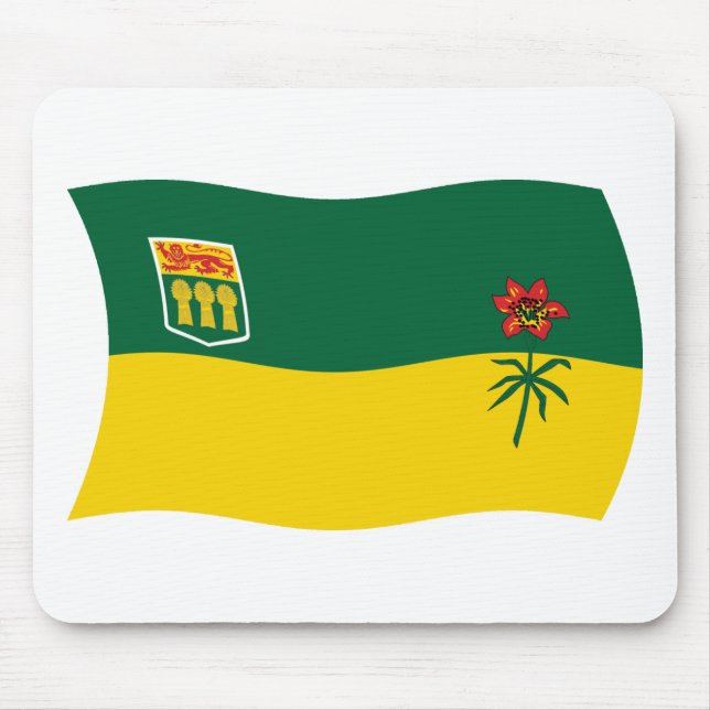 Tapis De Souris Drapeau de la Saskatchewan Mousepad (Devant)