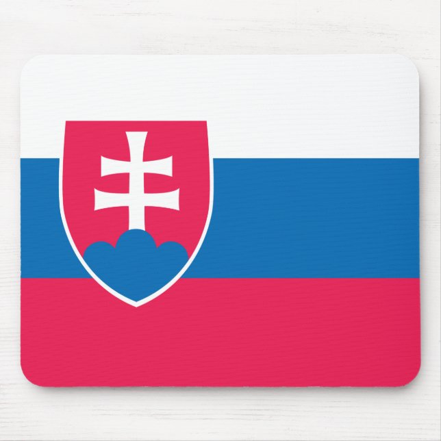 Tapis De Souris Drapeau de la Slovaquie (Devant)