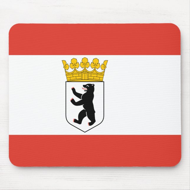 Tapis De Souris Drapeau de la souris de Berlin (Devant)