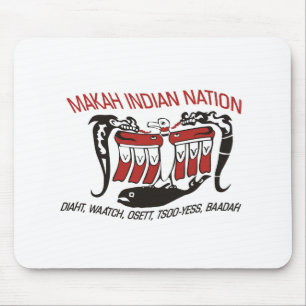 Tapis De Souris Drapeau de la tribu Makah Mousepad