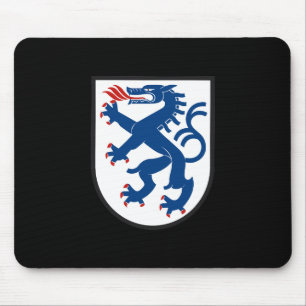 Tapis De Souris drapeau de la ville d'Ingolstadt allemagne symbole