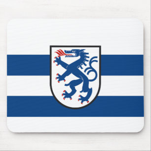 Tapis De Souris drapeau de la ville d'Ingolstadt allemagne symbole