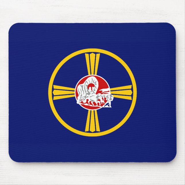 Tapis De Souris Drapeau de la ville d'Omaha (Nebraska) (Devant)
