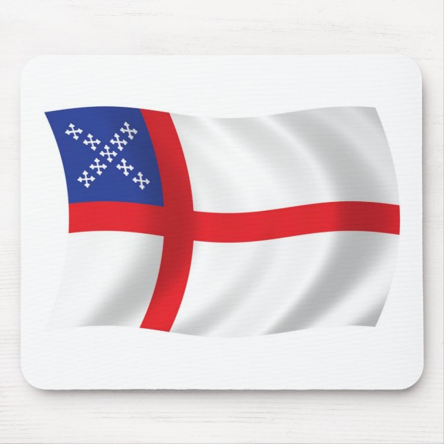 Tapis De Souris Drapeau de l'Église épiscopale américaine Mousepad (Devant)