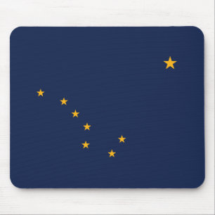 Tapis de souris Drapeau de l'État d'Alaska