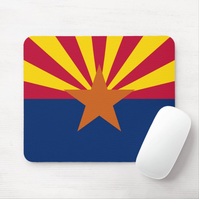 Tapis De Souris Drapeau de l'État d'Arizona (Avec souris)