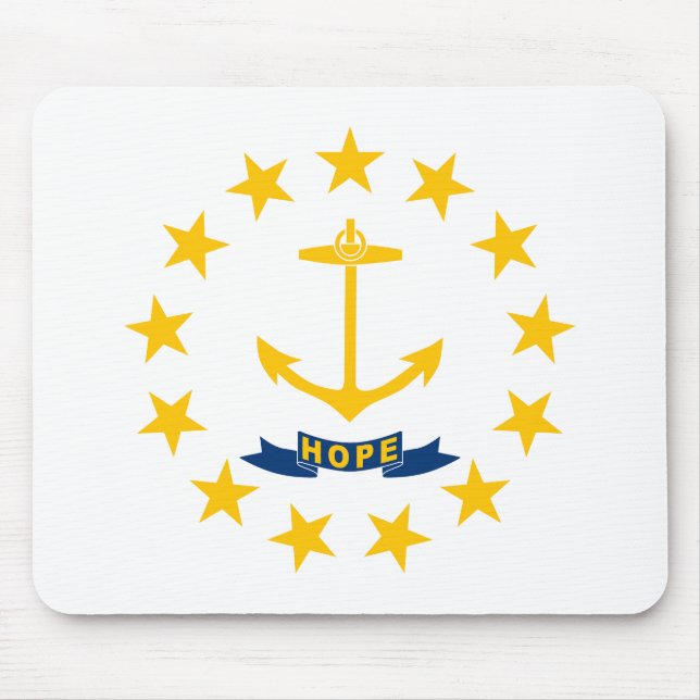 Tapis De Souris Drapeau de l'État de Rhode Island (Devant)