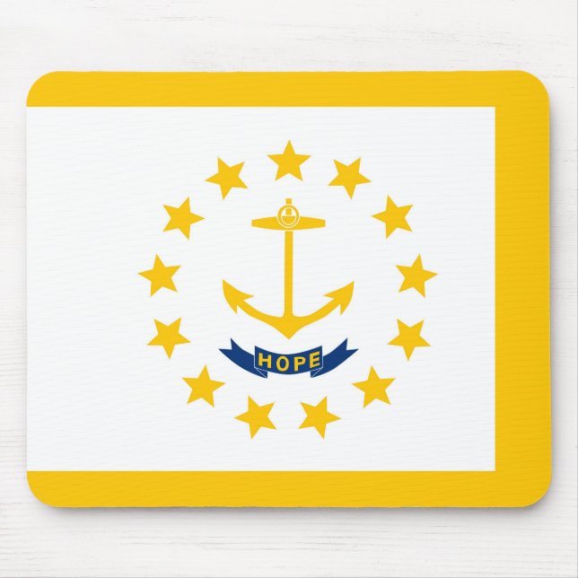 Tapis De Souris Drapeau de l'État de Rhode Island (Devant)