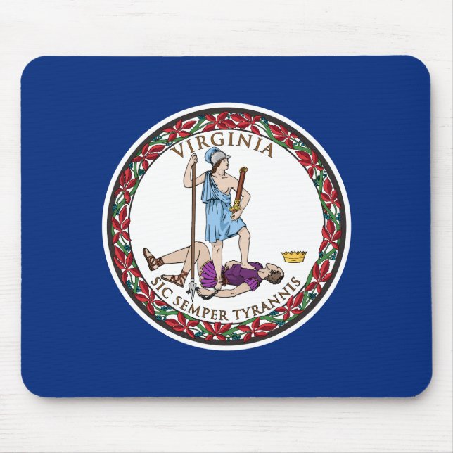 Tapis De Souris Drapeau de l'État de Virginie (Devant)