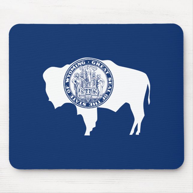 Tapis De Souris Drapeau de l'État du Wyoming (Devant)
