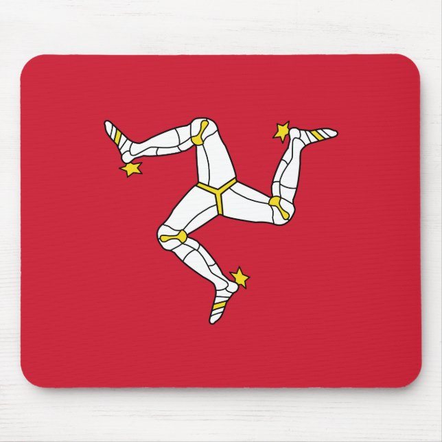 Tapis De Souris Drapeau de l'île de Man (Devant)
