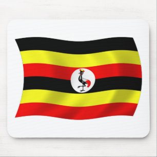 Tapis de souris Drapeau de l'Ouganda