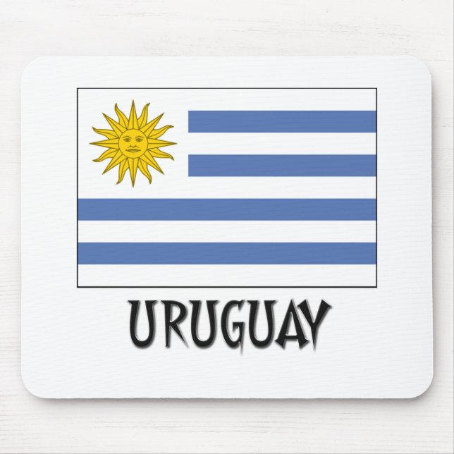 Tapis De Souris Drapeau de l'Uruguay (Devant)