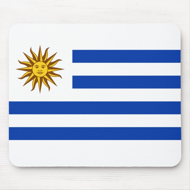 Tapis De Souris Drapeau de l'Uruguay (Devant)