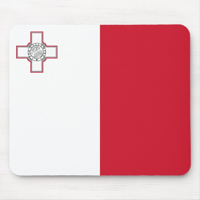 Tapis De Souris Drapeau de Malte (Devant)