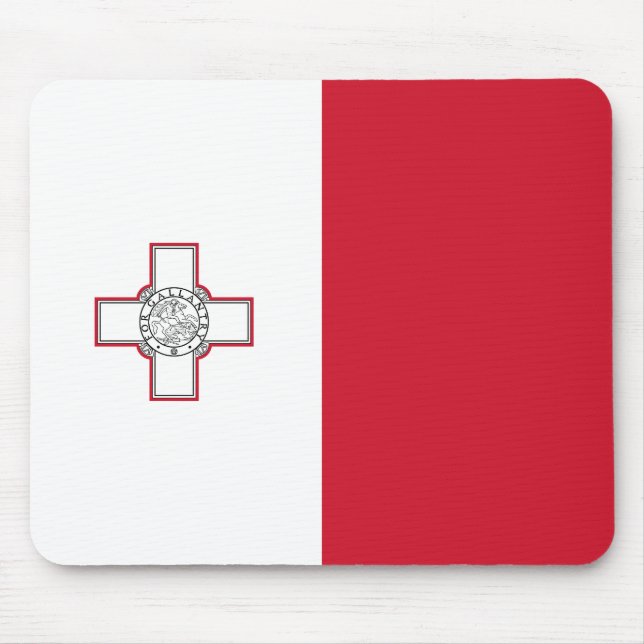 Tapis De Souris Drapeau de Malte (Devant)