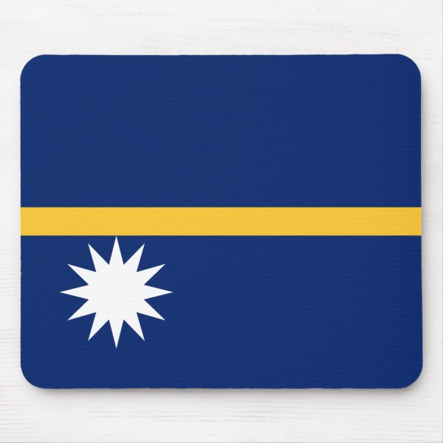 Tapis De Souris Drapeau de Nauru (Devant)