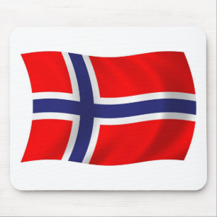 Tapis de souris Drapeau de Norvège