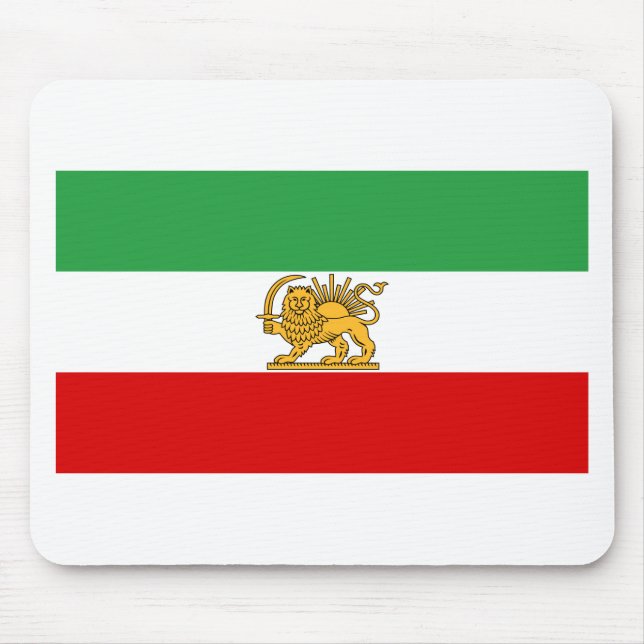Tapis De Souris Drapeau de Perse/de Iran (1964-1980) (Devant)