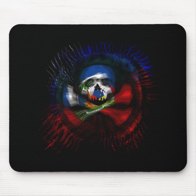 Tapis De Souris Drapeau de pirate haïtien (Devant)