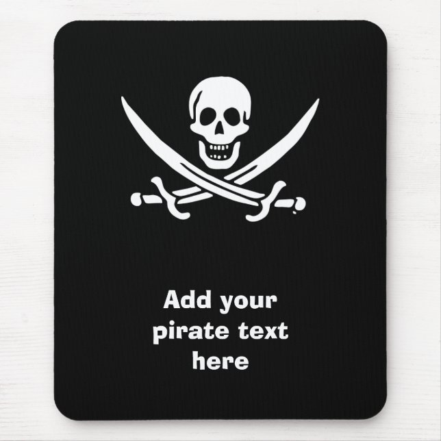 Tapis De Souris Drapeau de pirate Jolly Roger (Devant)
