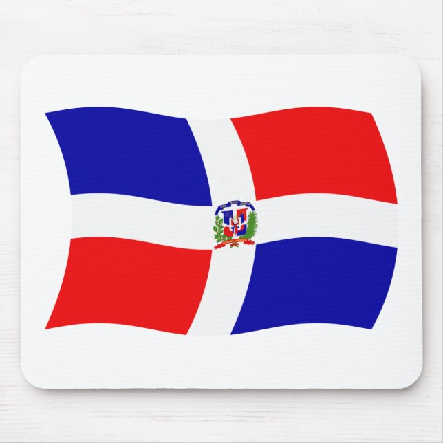 Tapis De Souris Drapeau de République Dominicaine Mousepad (Devant)