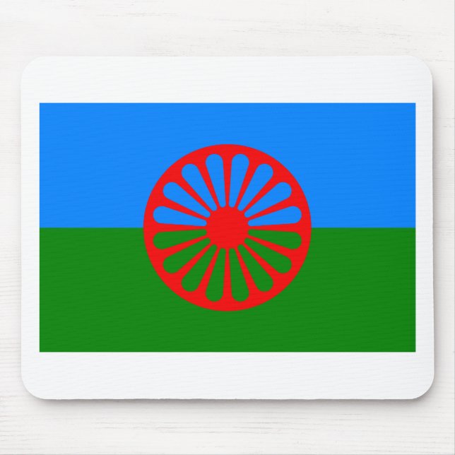 Tapis De Souris Drapeau de Roma (drapeau Romani) (Devant)