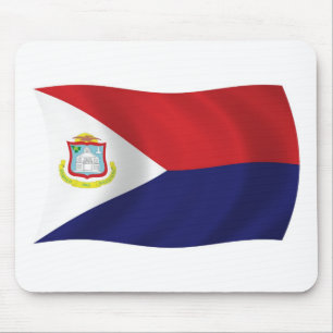 Tapis de souris Drapeau de Saint-Martin